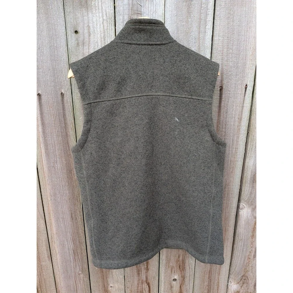 The North Face Gordon Lyons Fleece Vest Medium Heather Green Brown Olive 2017